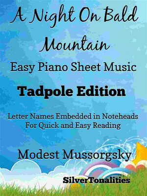cover image of A Night On Bald Mountain Easy Piano Sheet Music Tadpole Edition